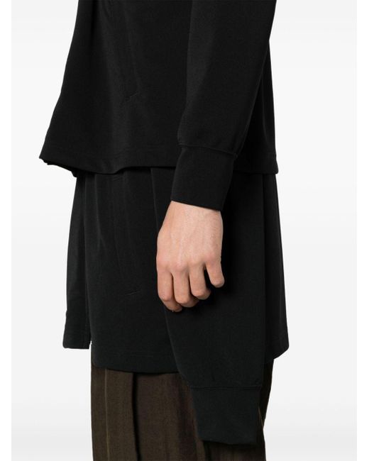 Comme des Garçons Black Double Sleeve Hooded Jacket for men