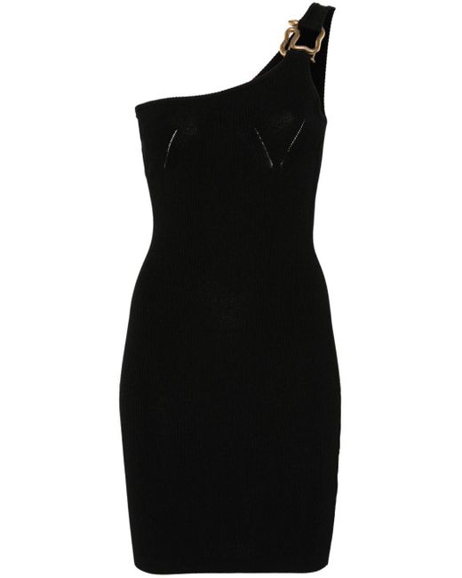 Just Cavalli Mini-jurk Met Detail Van Kant in het Black