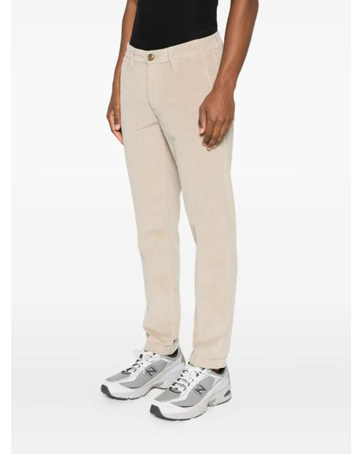 Re-hash Natural Mucha Corduroy Cuffed-Hem Chinos for men