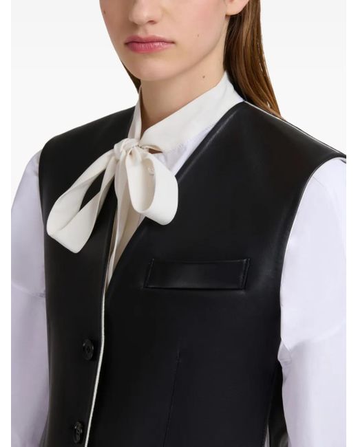 Chaleco con botones en el frente Marni de color Black