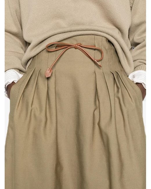Max Mara Natural Tempio Midi Skirt