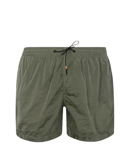 Rrd Green Drawstring-Waist Swim Shorts for men