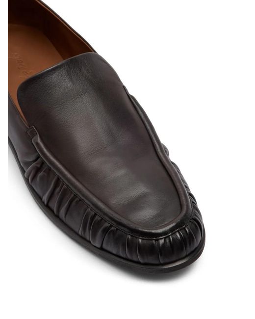 Marsèll Black Mocassino Leather Loafers for men