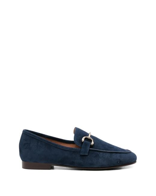 Bibi Lou Blue Ashe Horsebit Suede Loafers