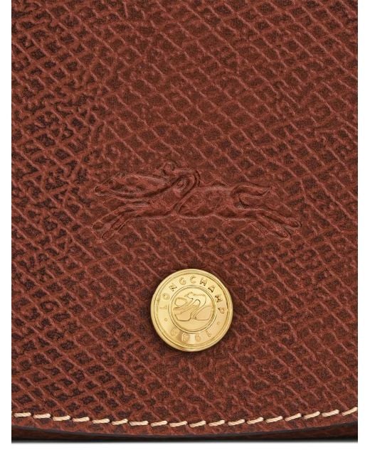 Longchamp エピュレ レザーショルダーバッグ M Brown