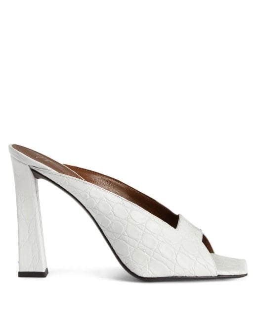 Mules di Giuseppe Zanotti in White