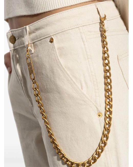 MICHAEL Michael Kors Natural Logo-Appliqué Trousers