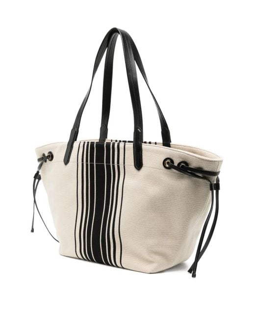 Tom Ford Natural Striped Jacquard Tote Bag
