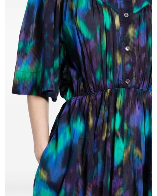 Isabel Marant Midi-jurk Met Print in het Blue