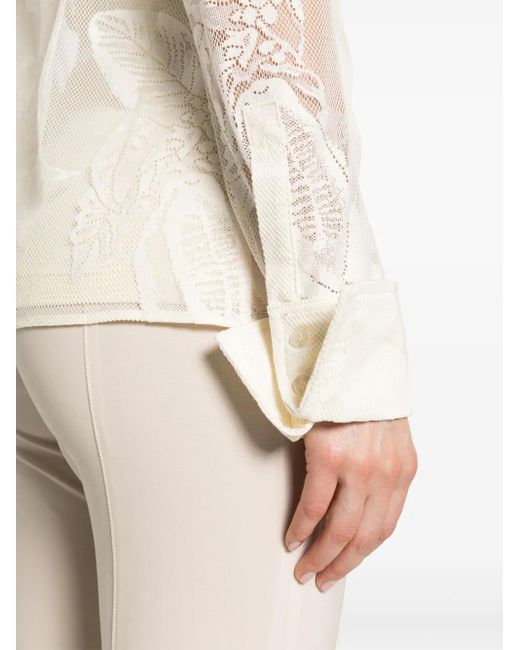 Sportmax White Asti Mesh Shirt