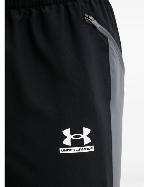 Under Armour Black Pantalon De Jogging À Logo Imprimé Et Empiècements Tech Sport for men