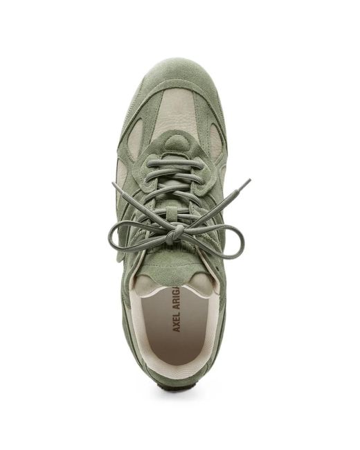 Axel Arigato Green Slow Runner Suede Sneakers for men