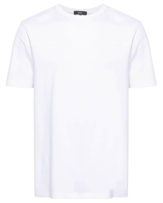 Herno T-shirt Met Ronde Hals in het White voor heren