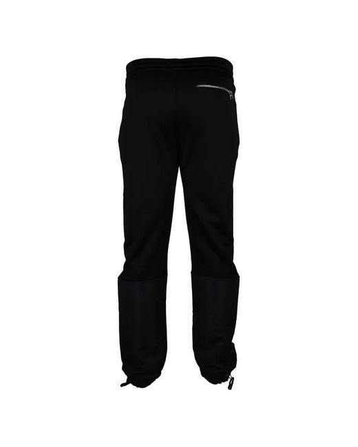 McQueen Black Zipped Sweatpants for men