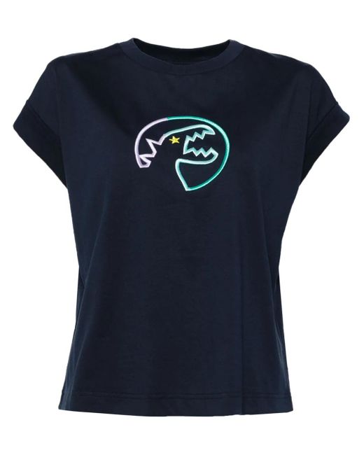 SPORT b. by agnès b. エンブロイダリー Tシャツ Blue