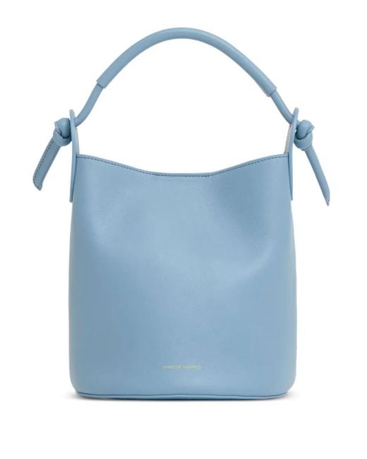 Mansur Gavriel Blue Mini Fortuna Bucket Bag