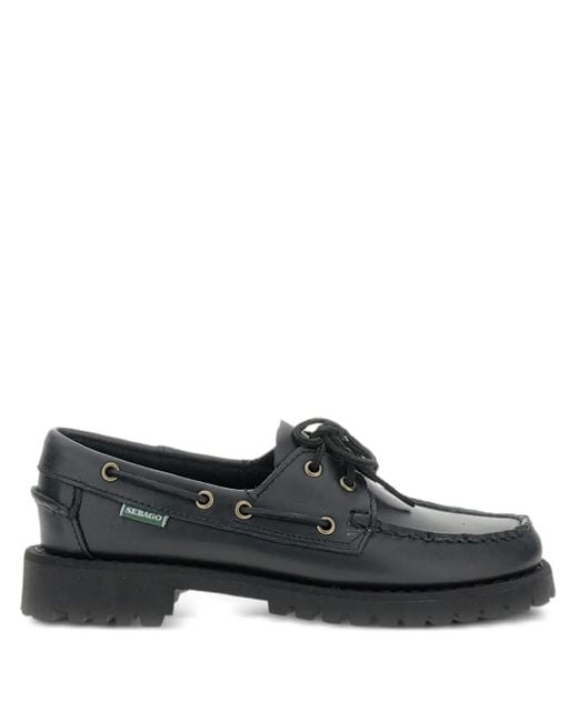 Sebago レースアップ レザーシューズ Black