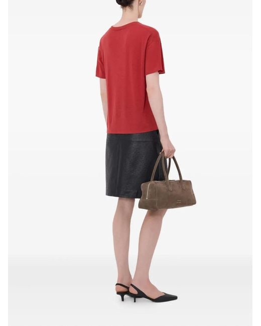 Loulou de Saison Red Faaa Lds V-Neck T-Shirt