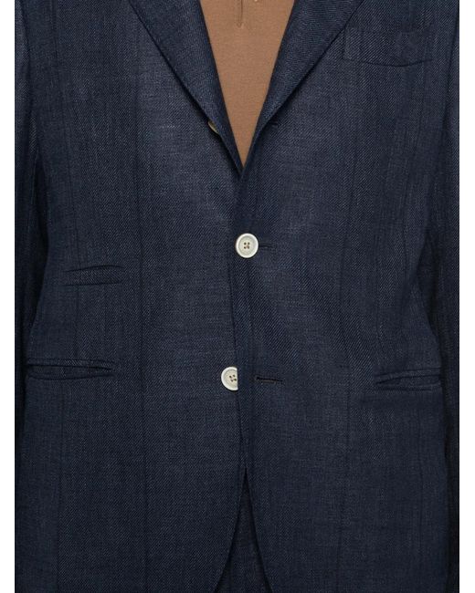 Eleventy Blue Single-Breasted Suit for men