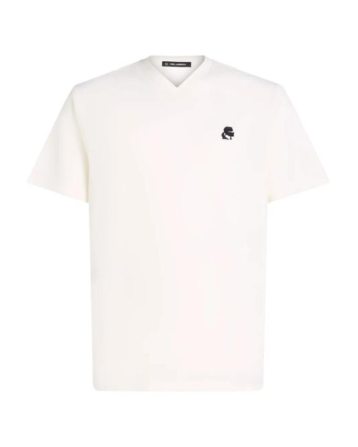 メンズ Karl Lagerfeld Kameo Tシャツ White