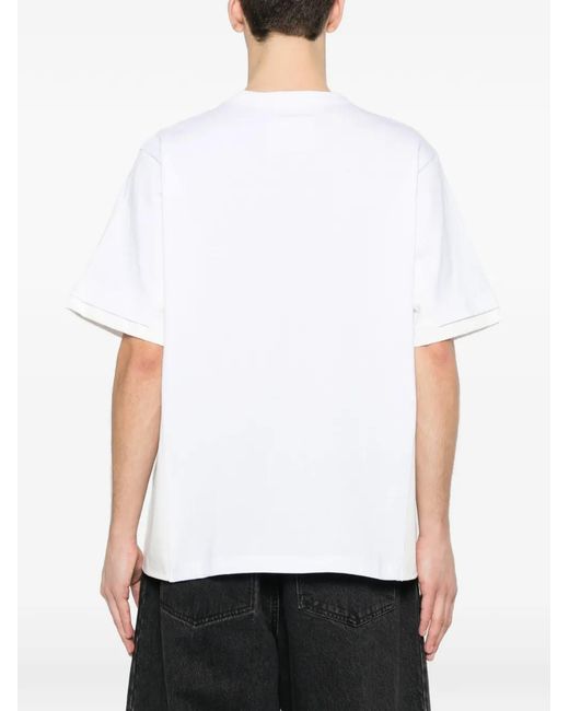 Sacai White Pocket-Detail T-Shirt for men