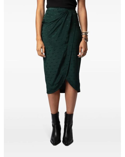 Zadig & Voltaire Green Jamelia Skirt