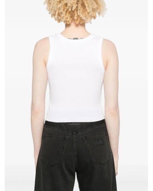 Agolde Shrunken Poppy タンクトップ White