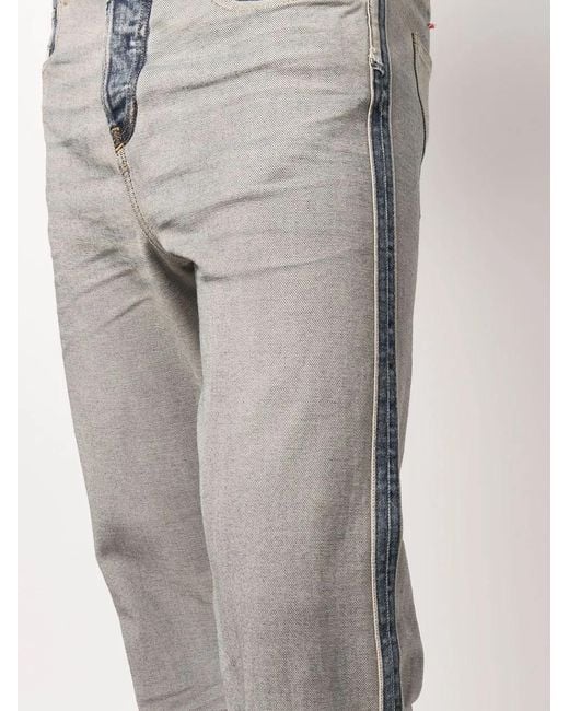 DIESEL Gray D-Viker Straight-Leg Jeans for men