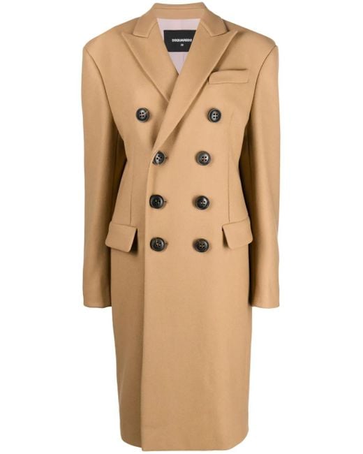 DSquared² Jas Met Dubbele Rij Knopen in het Natural