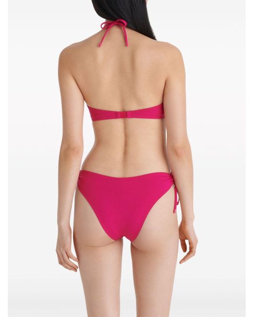 Eres Pink Never Side-Tie Bikini Bottoms