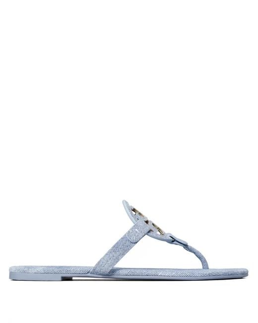 Tory Burch White Miller Sandals
