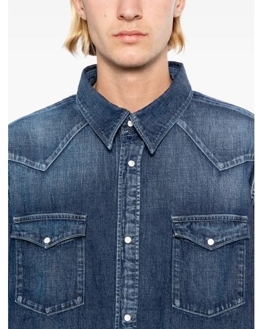 Visvim Social Sculpture Overhemd in het Blue voor heren
