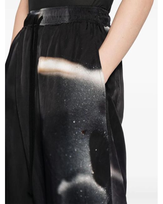Julius Black Graphic-Print Bermuda Shorts for men