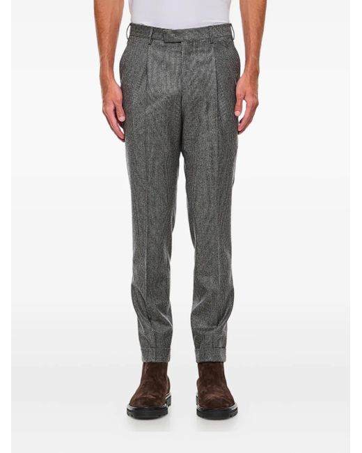 PT Torino Hose mit Bundfalten in Gray für Herren