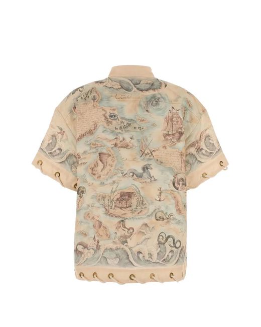 Zimmermann Natural Graphic-Pattern Shirt