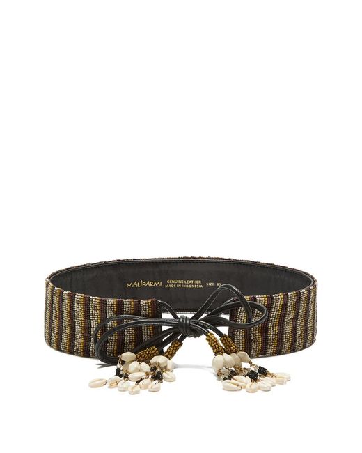 Maliparmi Black Beaded Belt
