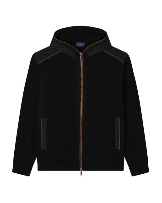 Paul & Shark Black Zip-Front Hoodie for men