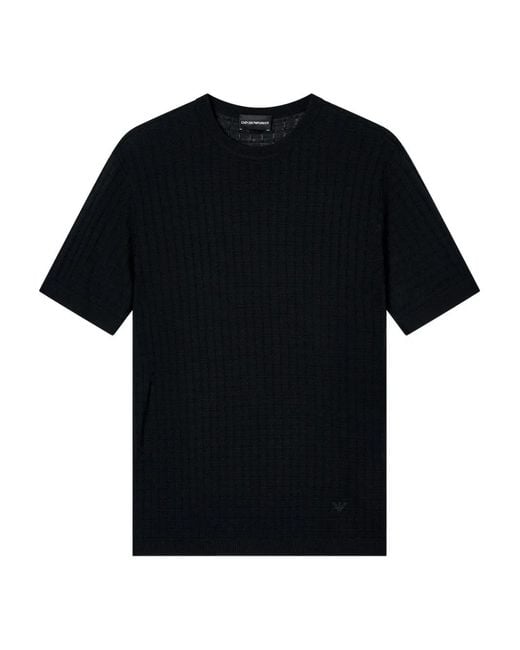 Emporio Armani Black Short-Sleeve T-Shirt for men
