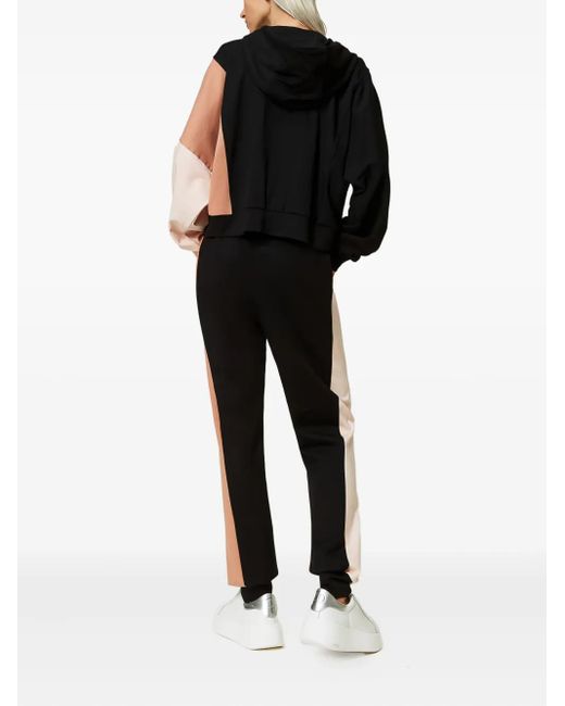 Twinset Black Jogginganzug mit Einsätzen (2er-Set)