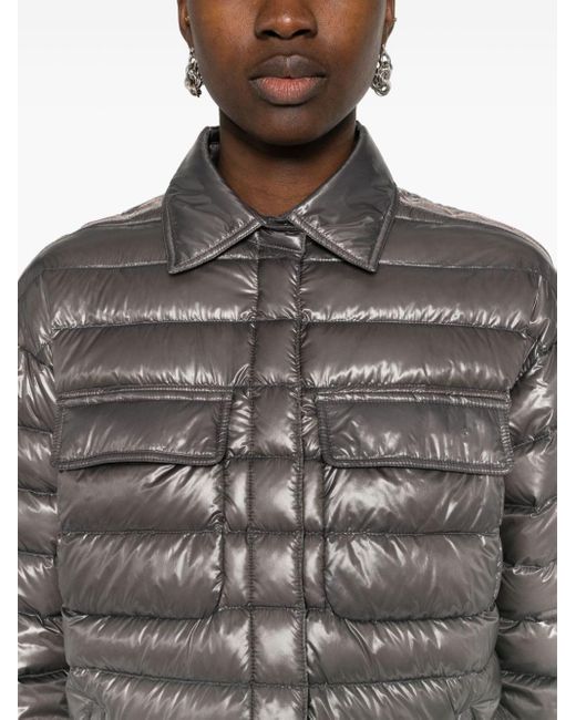 Parajumpers Gray Petronel Down Puffer Jacket