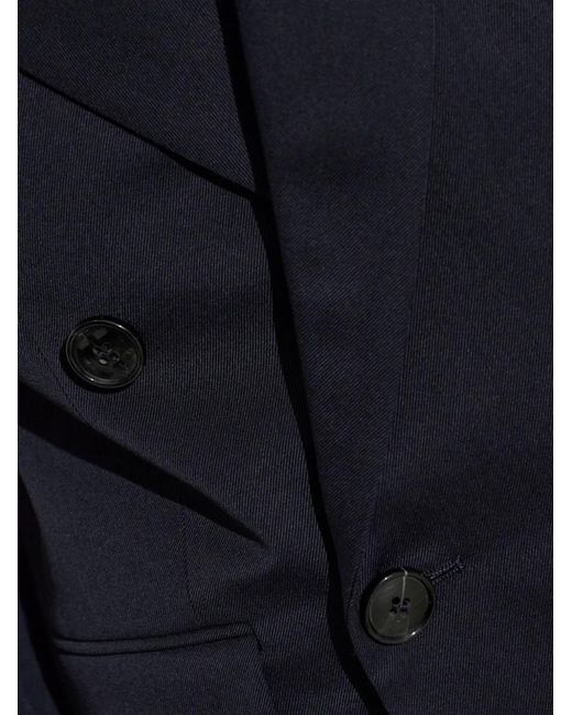 Victoria Beckham Blue Tailored Double-Breasted Blazer