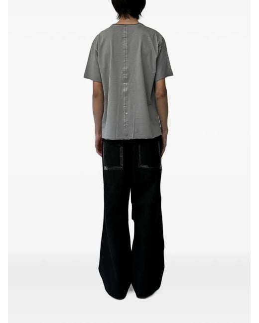 SAN263-1 Gray Taped-Seam Cotton T-Shirt for men