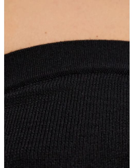 Rick Owens Geribbelde Top in het Black