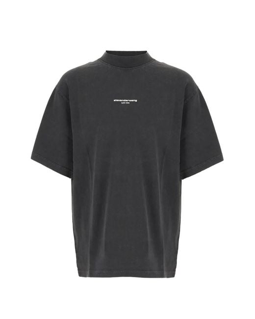 Alexander Wang Black Logo-Print T-Shirt for men