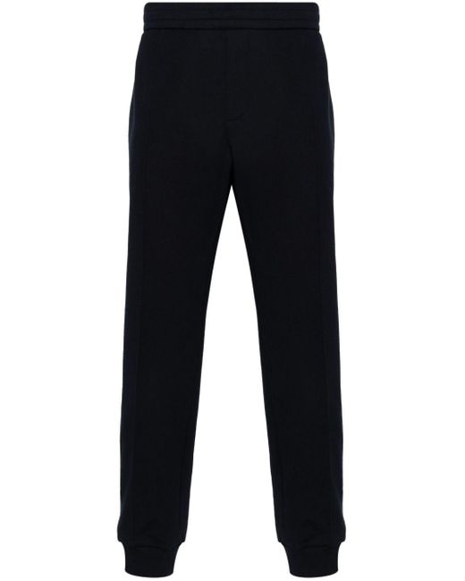 Versace Blue Logo-embroidered Track Pants for men