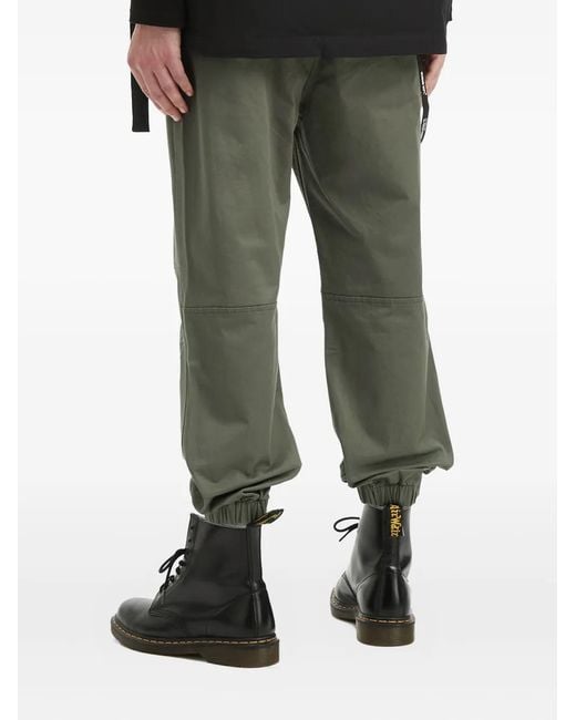 Musium Div. Green Cargo Tapered Trousers for men