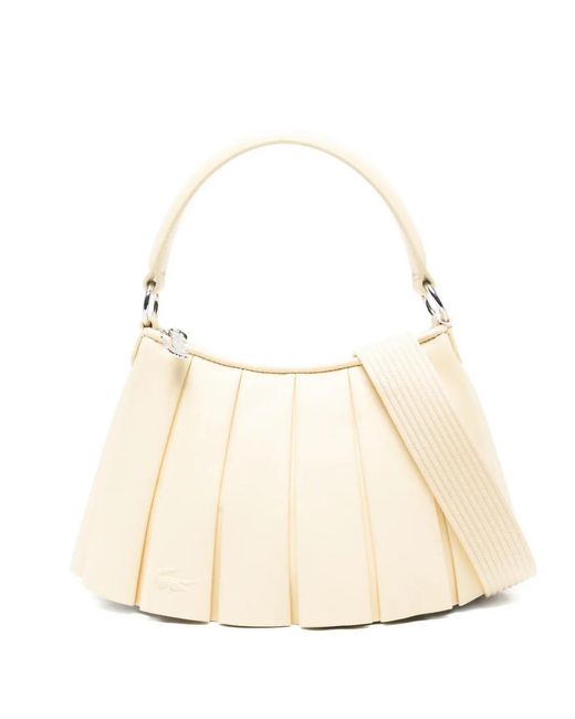 Lacoste Natural Sac À Main Lenglen Petit Format