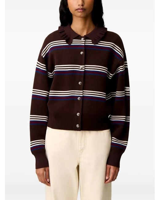 Claudie Pierlot Black Striped Cardigan