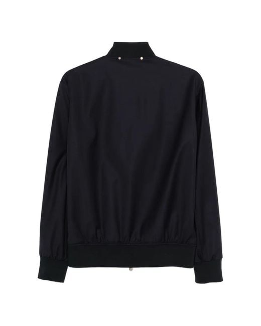 Paul Smith Blue Zip-Up Bomber Jacket for men