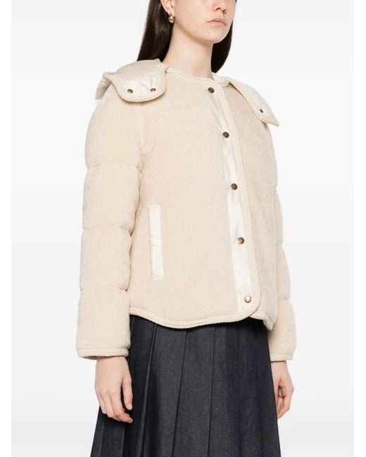 Moncler Natural Ciboulette Button Hooded Jacket